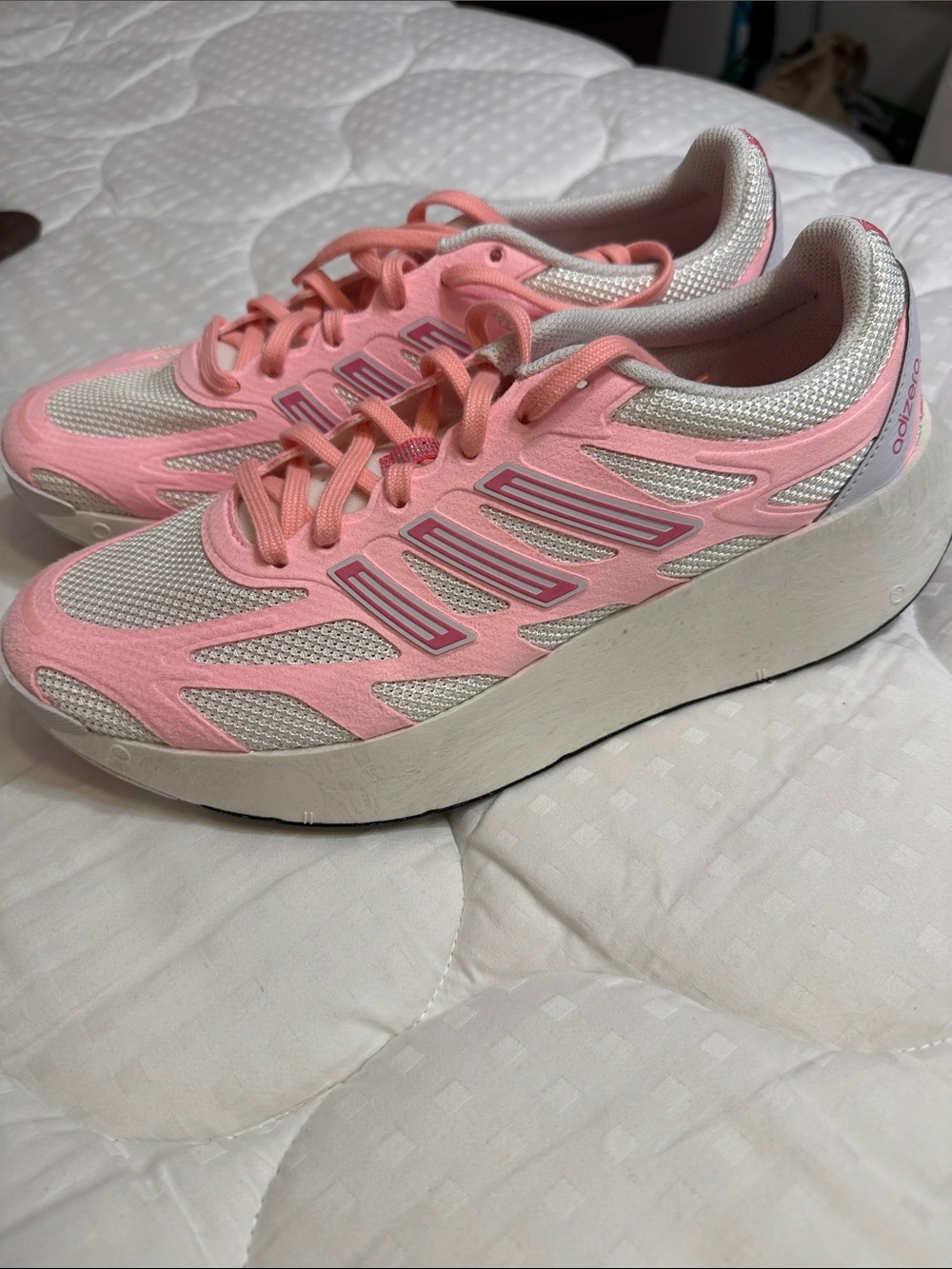 Adidas Adizero Women’s Pink Athletic Platform Sneakers - adidas